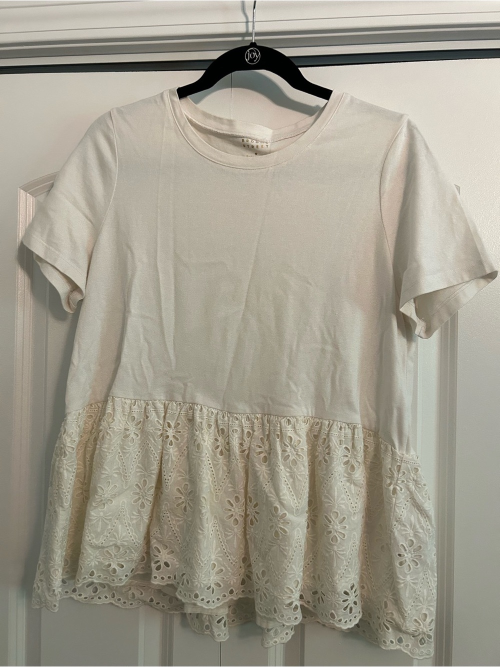Kate Spade broome street large peplum tee